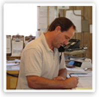 Concrete Dispatcher talking on phone